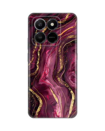 Maska za Honor X7d 4G/400 Smart 5G Burgundy Silikonska Print