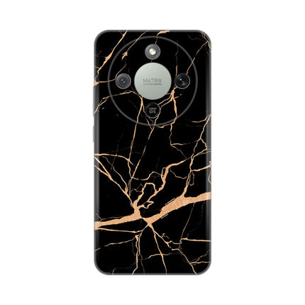 Maska za Honor Magic 8 Lite All Black Silikonska Print