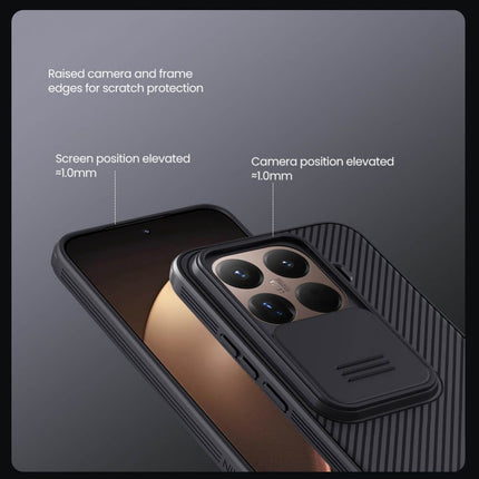 Maska za Xiaomi 15T Pro crna Nillkin CamShield Pro