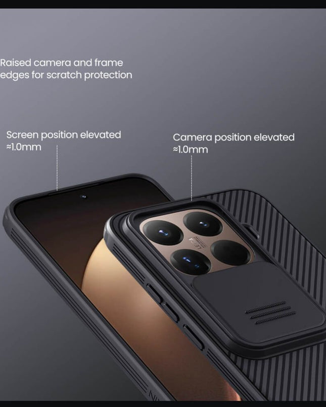 Maska za Xiaomi 15T Pro crna Nillkin CamShield Pro