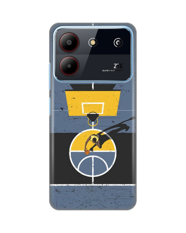 Maska za ZTE Blade A54 Court Silikonska Print Skin
