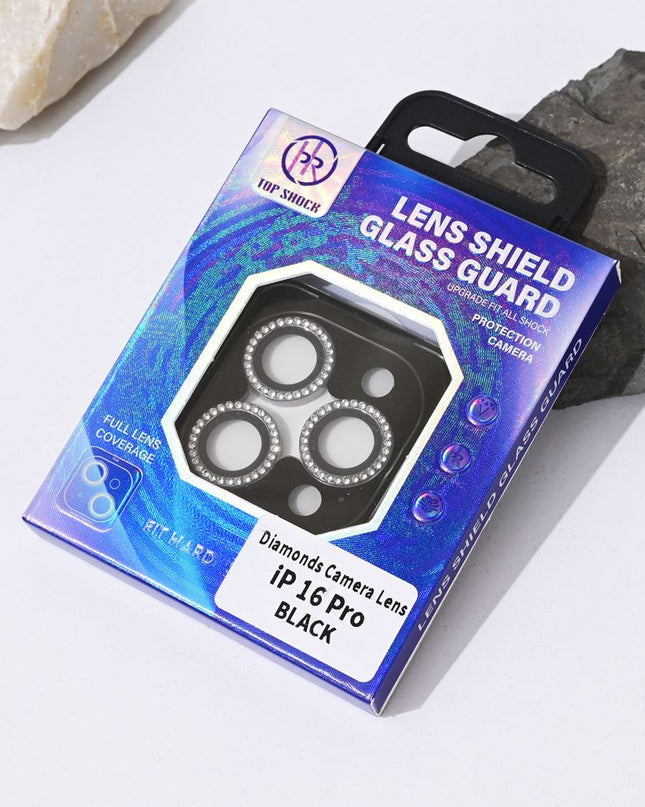 Zastita za kameru Diamond za iPhone 16 Pro 6.3 crna