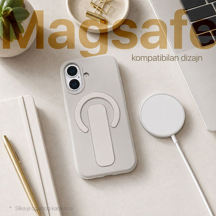 Maska za iPhone 17 Pro 6.3 krem Magsafe Premium