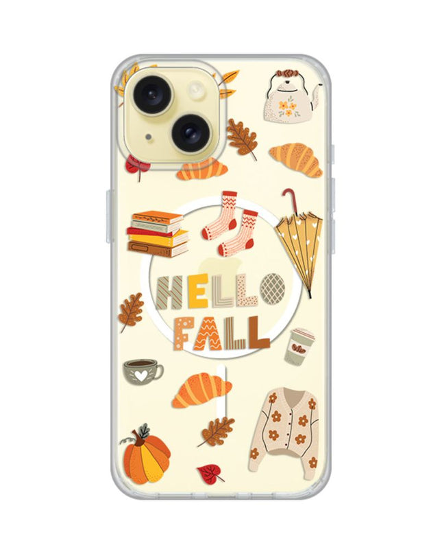 Maska za iPhone 15 6.1 Hello Fall Print Magsafe