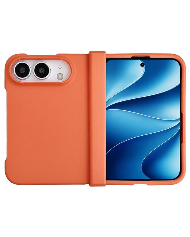 Maska za iPhone 18 Duo Elegant Fold narandžasta