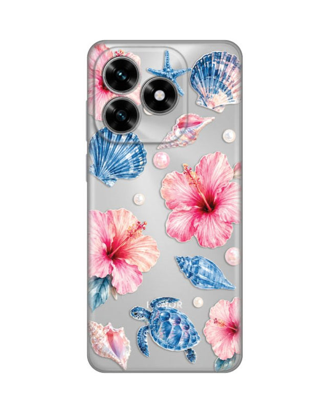 Maska za Honor X5c Plus Hibiscus Sea Silikonska Print Skin