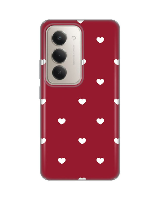 Maska za Xiaomi Redmi 15 4G Burgundy Hearts Silikonska Print Skin