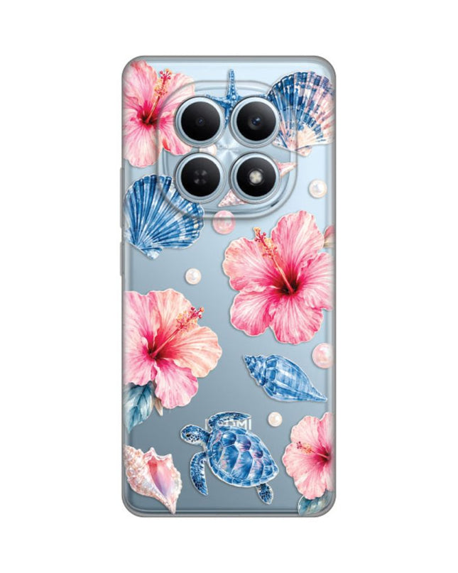 Maska za Xiaomi Redmi Note 15 4G/5G Hibiscus Sea Silikonska Print Skin