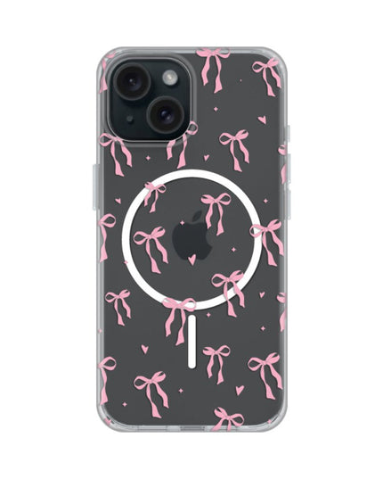 Maska za iPhone 15 6.1 Cute Bows Print Magsafe