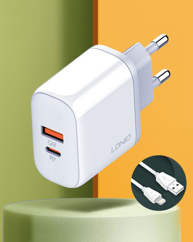 Kucni punjac LDNIO A2526C PD, QC4+, QC3.0, PPS 45W USB na Lightning