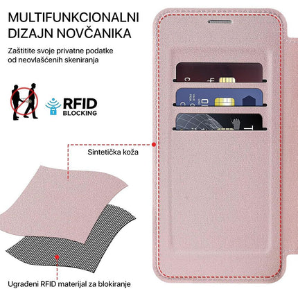 Maska za Samsung A576B Galaxy A57 crna Magsafe Lux Bi Fold