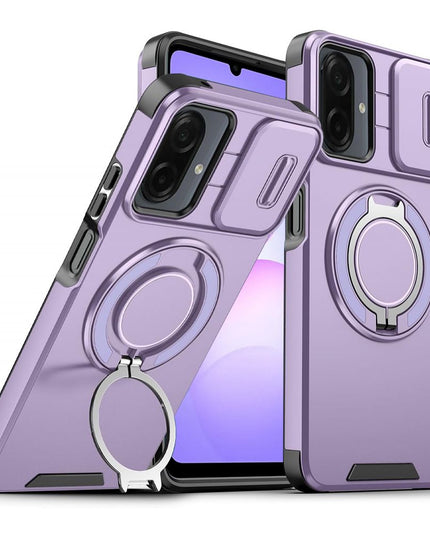 Maska za Samsung A075F Galaxy A07 ljubicasta CamShield Ring stand