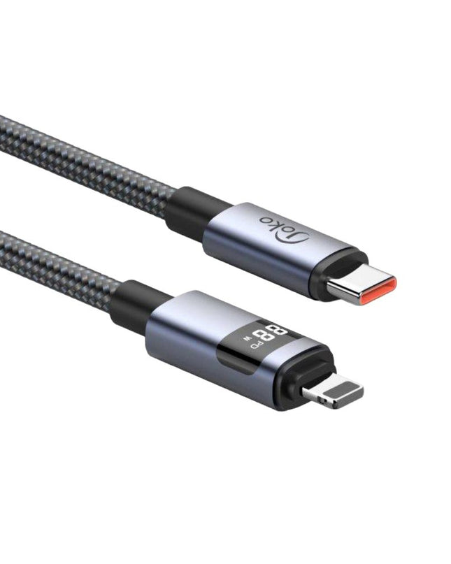 Data kabl KONFULON DL95, LCD Display, 27W, Type C na Lightning 1m