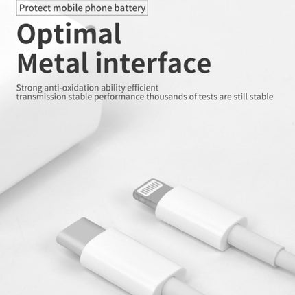 Data kabl Coteci CS2165 3A PD na iPhone lightning beli 1m