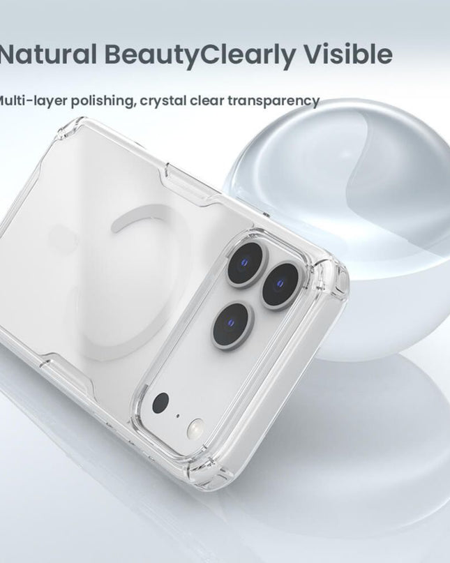 Maska za iPhone 17 Pro Max 6.9 transparent Nillkin Nature Pro Magnetic