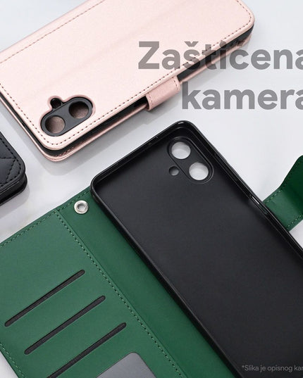 Maska za Samsung A556B Galaxy A55 5G crvena Wallet Romb