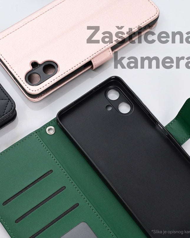 Maska za Samsung A556B Galaxy A55 5G crvena Wallet Romb