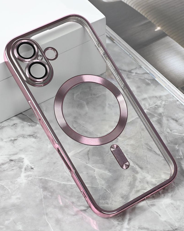 Maska za iPhone 17 6.3 roze Magsafe Lux