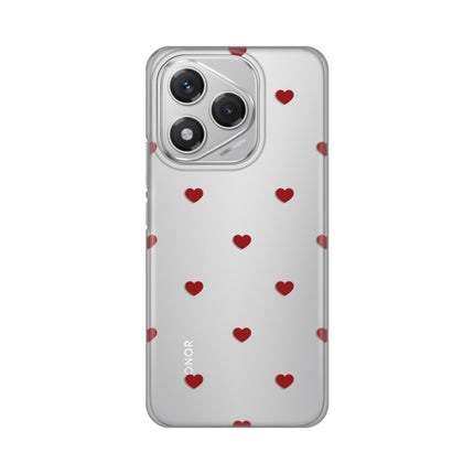 Maska za Honor 400 Lite Red Hearts Silikonska Print
