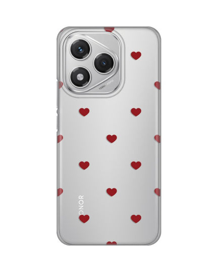 Maska za Honor 400 Lite Red Hearts Silikonska Print