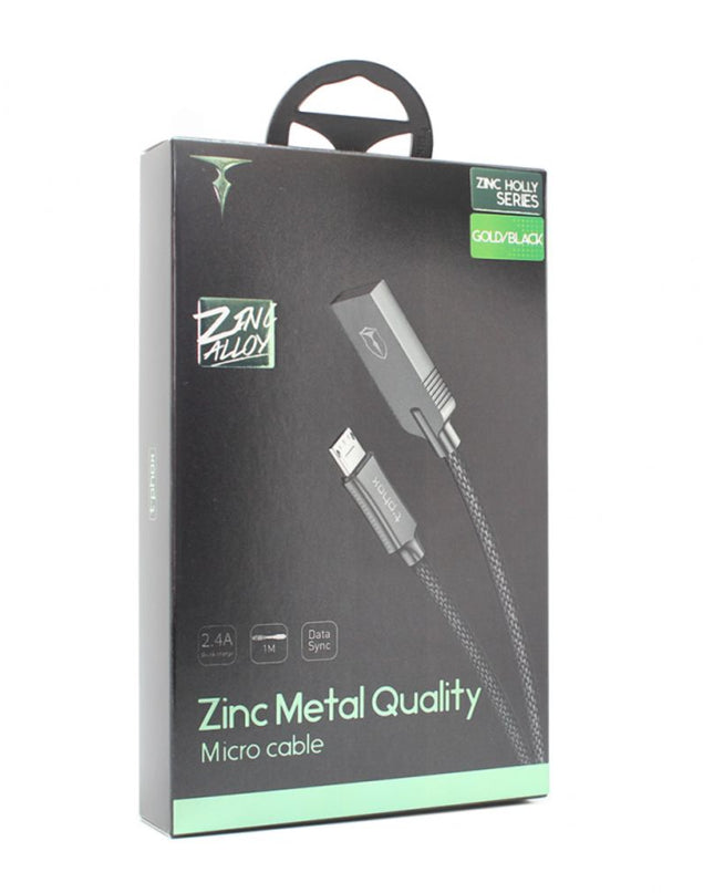 Data kabl T-phox T-L809 Zinc Holly micro USB zlatni 1m