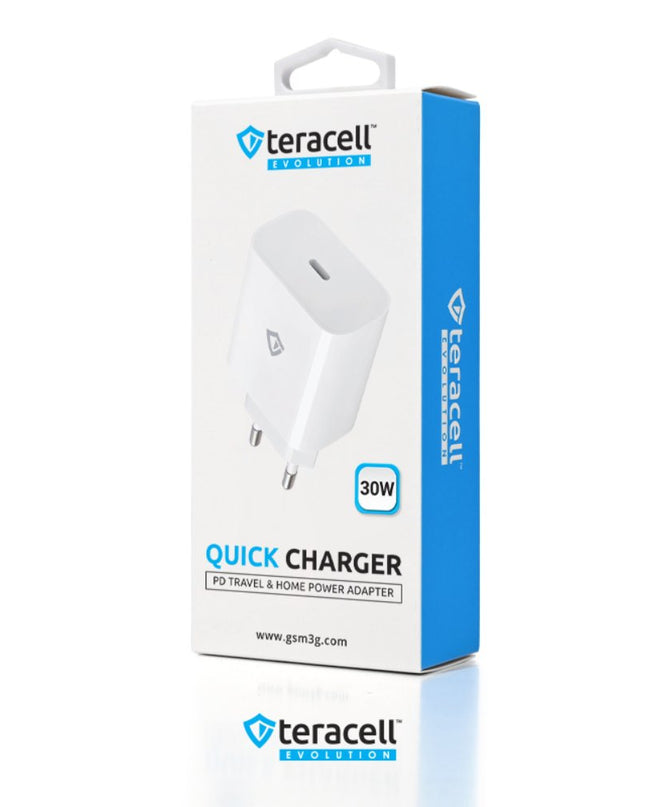 Kucni punjac Teracell Evolution TC-18 PD Fast charging 30W beli CE