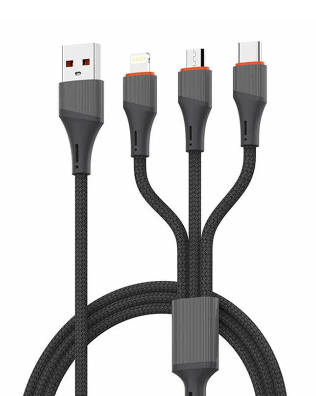 Data kabl LDNIO LC96 u 4.2A 3 u 1 sivi 1.2m