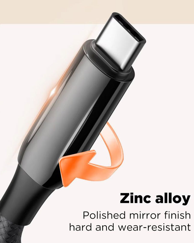 Data kabl LDNIO LC922c -240W Type C na Type C crni 2m