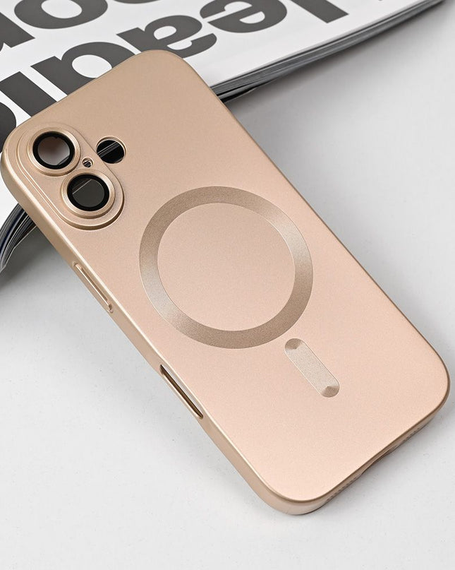 Maska za iPhone 17 6.3 zlatna Magsafe Chrome