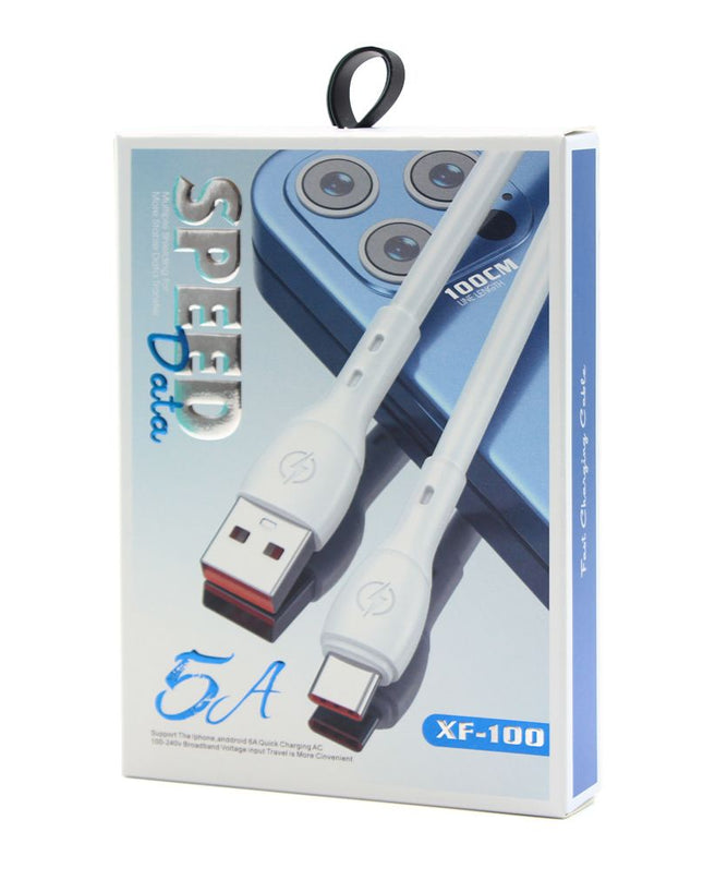 Data kabl micro USB XF-100 5A 1m beli