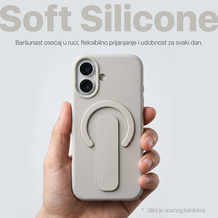 Maska za iPhone 17 Pro 6.3 krem Magsafe Premium
