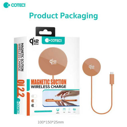 Wireless punjac magnetic Coteci iH-150 Qi2.2 25W beli