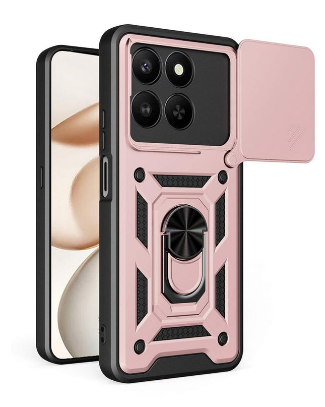 Maska za Honor X7d 4G/400 Smart 5G roze Hard Shield