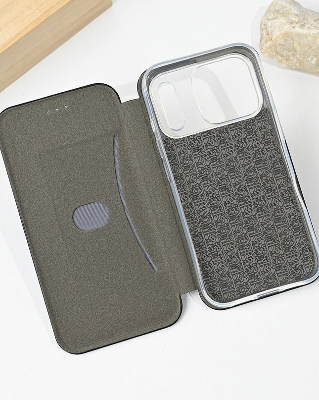Maska za iPhone 17 Pro 6.3 crna Teracell Flip Cover