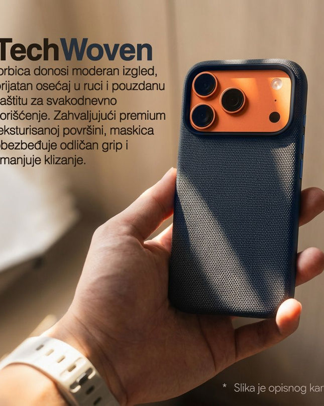 Maska za iPhone 16 Pro 6.3 braon Magsafe TechWoven