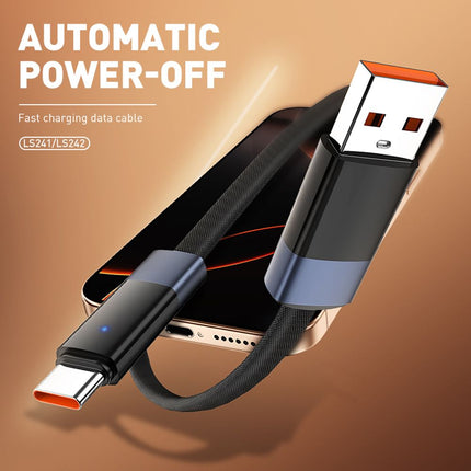Data kabl LDNIO LS241 50W Fast Automatic Power OFF iPhone lightning crni 1m