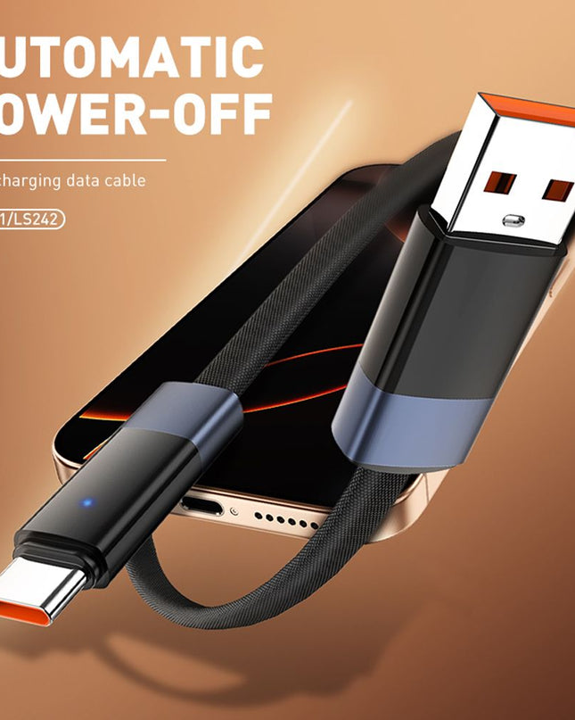 Data kabl LDNIO LS241 50W Fast Automatic Power OFF iPhone lightning crni 1m