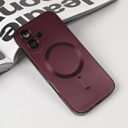 Maska za iPhone 17 6.3 bordo Magsafe Chrome
