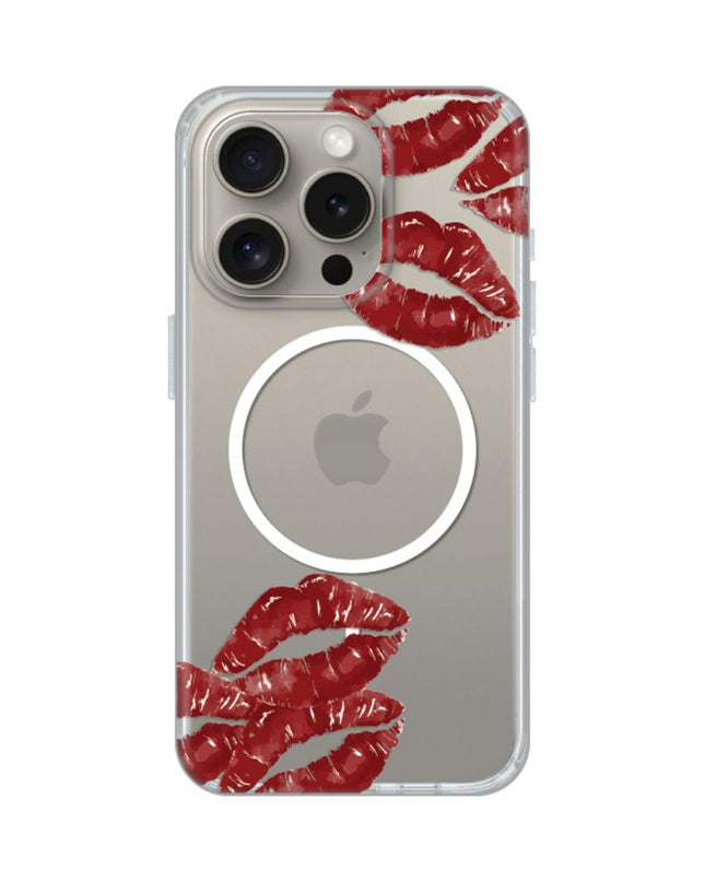 Maska za iPhone 15 Pro 6.1 Kisses Print Magsafe