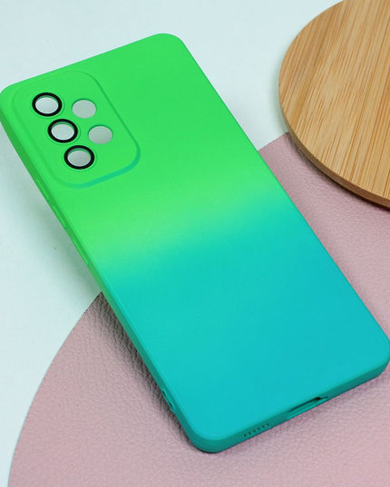 Maska za Samsung A336B Galaxy A33 5G zeleno svetlo plava Rainbow Spring