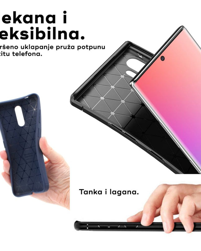 Maska za iPhone 17 Pro Max 6.9 crna Defender Carbon