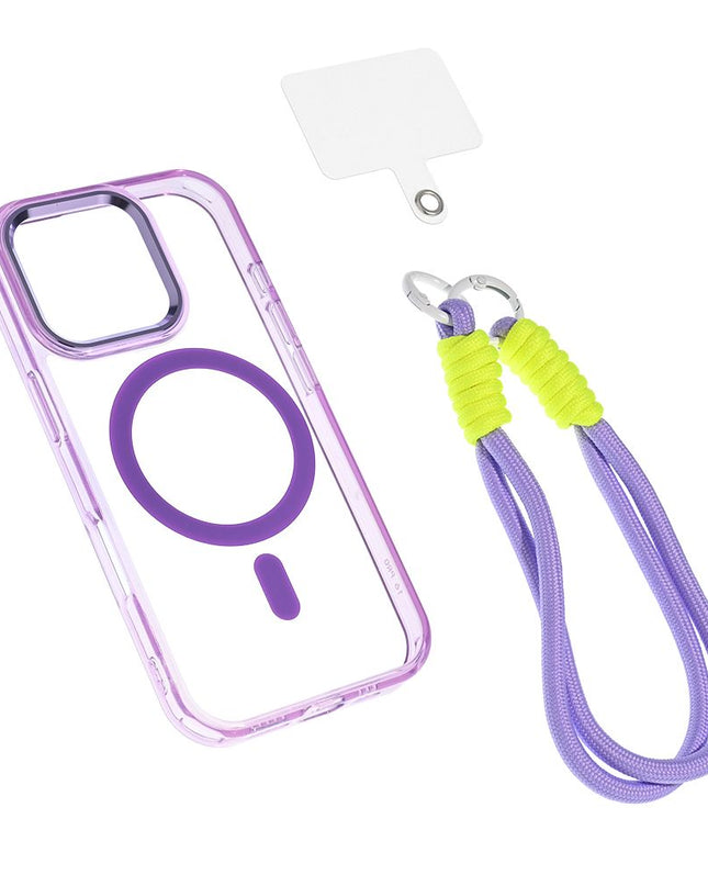 Maska za iPhone 16 Pro 6.3 ljubicasta Magsafe Loop