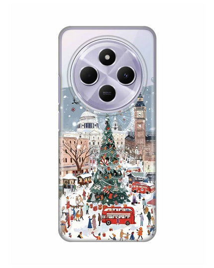 Maska za Xiaomi Redmi 14C/Redmi A4 Christmas Town Silikonska Print Skin