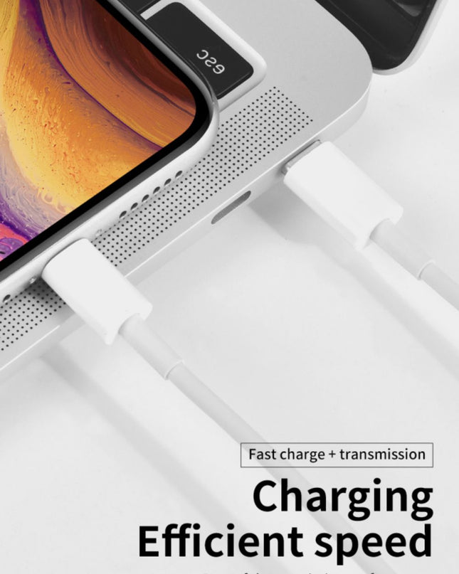 Data kabl Coteci CS2165 3A PD na iPhone lightning beli 1m