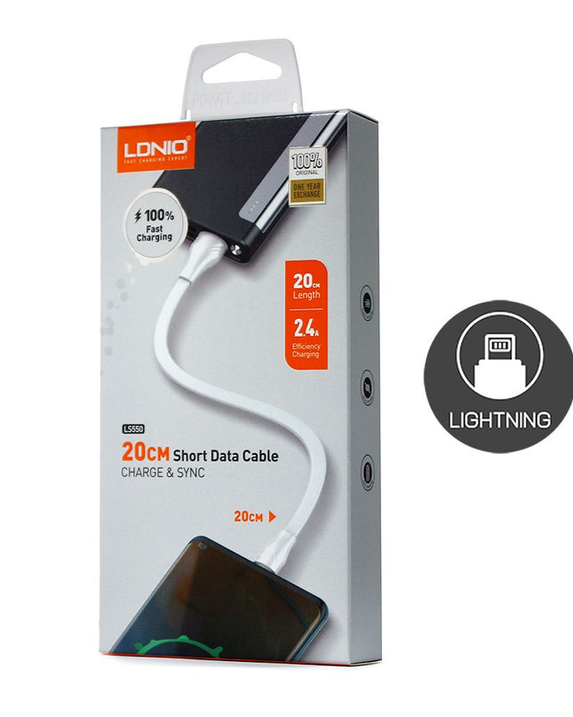 Data kabl LDNIO LS550 2.4A iPhone lightning 0.2m beli