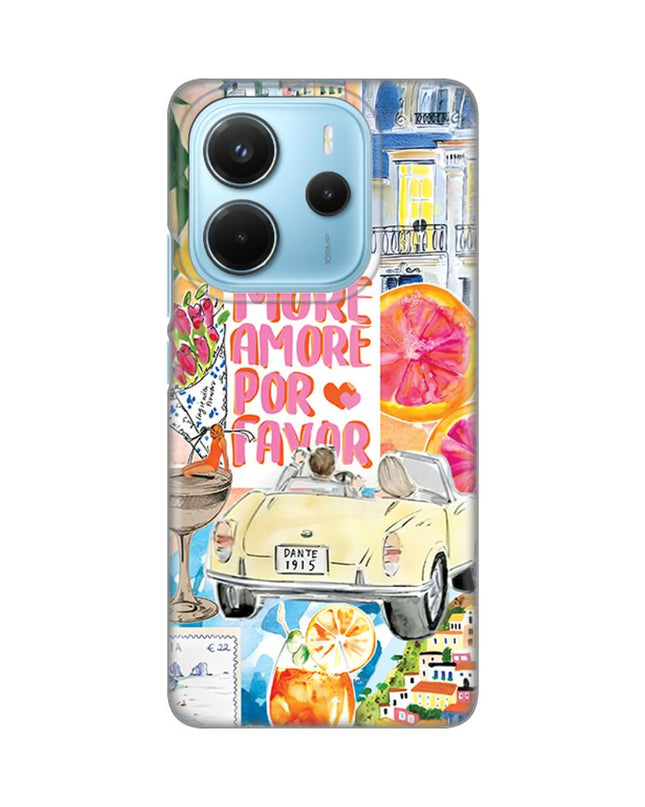 Maska za Xiaomi Redmi Note 14 4G (SRB) More Amore Silikonska Print