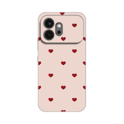 Maska za Honor 600 Beige Hearts Silikonska Print