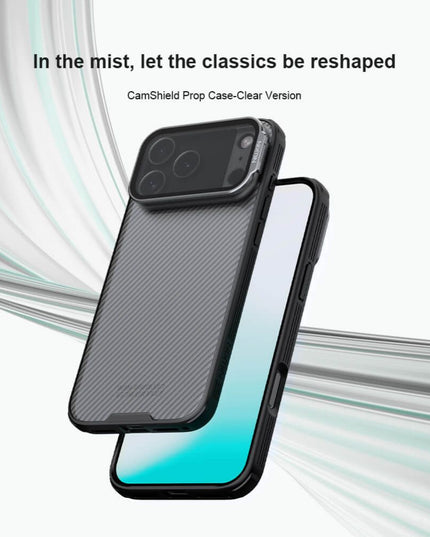 Maska za iPhone 17 Pro Max 6.9 crna (transparent kamera) Nillkin CamShield Prop