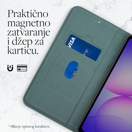 Maska za Honor X7e crna Teracell Elegant Flip