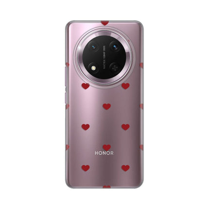 Maska za Honor Magic 7 Lite Red Hearts Silikonska Print